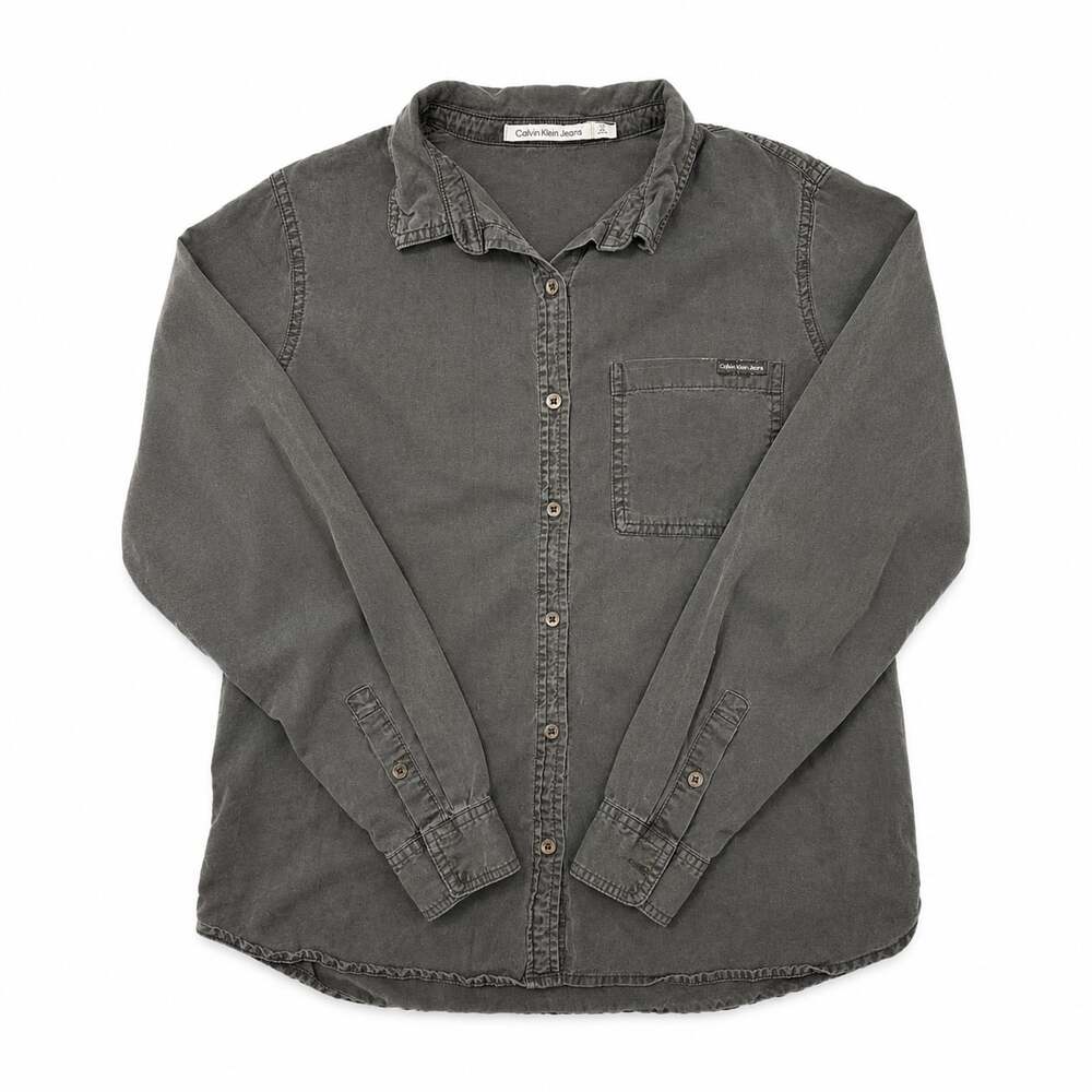 Calvin Klein Jeans Long Sleeve Button Down Shirt Size L
